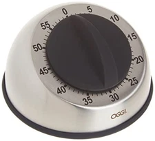 OGGI Countdown 60-Minute Kitchen Timer- Stainless Steel Countdown Timer, Cook...
