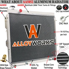 4 Row Aluminum Radiator For 2001-2007 Toyota Sequoia 2005-2006 Tundra 4.7L V8 AT