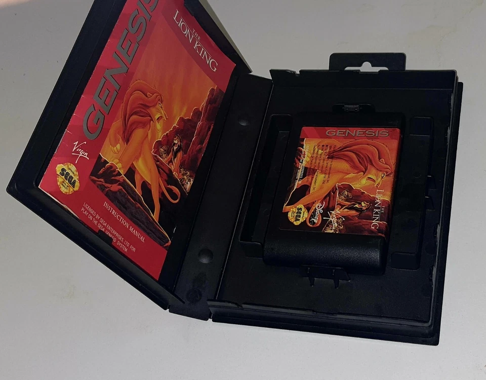 Lion King (Sega Genesis, 1994) - Complete - Game - Case - Manual - Image 2 of 3