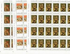 s32788 SAN MARINO MNH Nuovi 1979 De cHirico 3v Fogli PIEGATI 