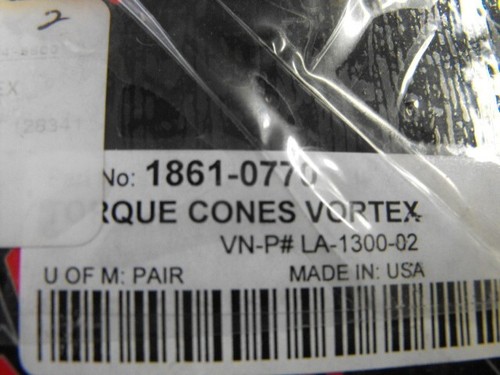 LA Choppers Stainless Steel Vortex Cones for 1.75" - 2" Harley LA-1300-02 - Picture 2 of 2