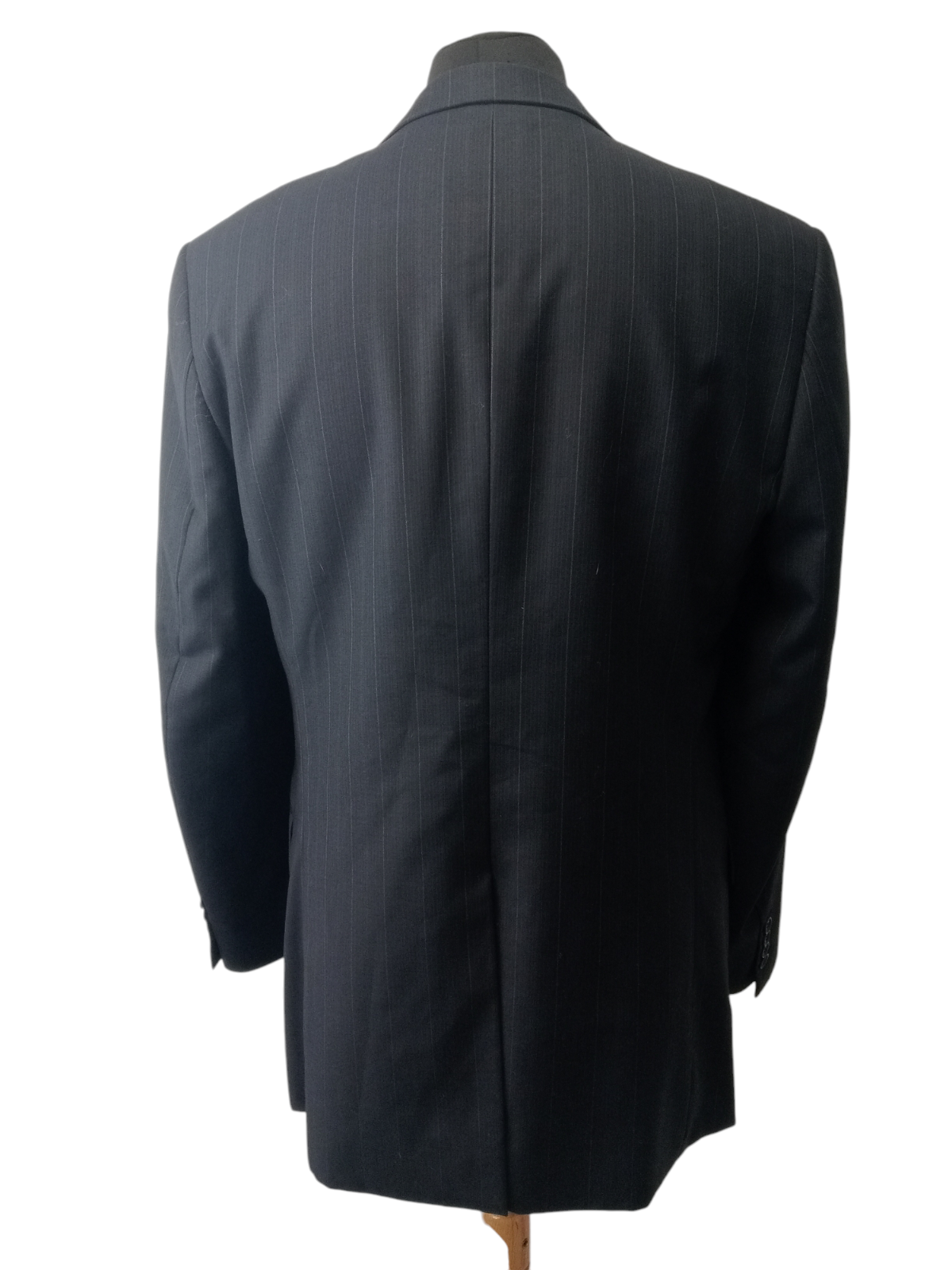 Blazer uomo Yves Saint Laurent 100% lana a righe nero taglia 50R