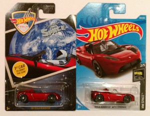 Details About 2019 Hot Wheels 1st Car To Orbit Sun 08 Tesla Roadster And Tesla With Starman