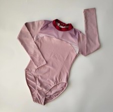 Pink leotard with Long Sleeves