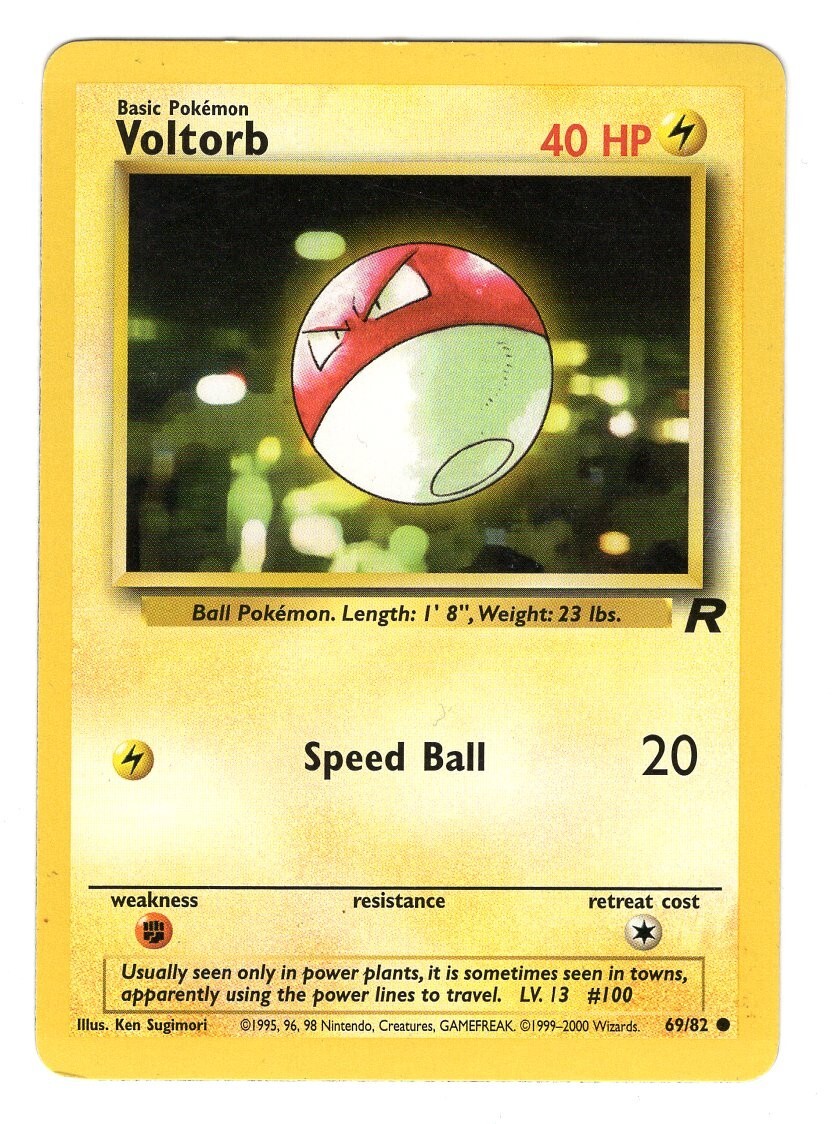 Pokemon Voltorb Card