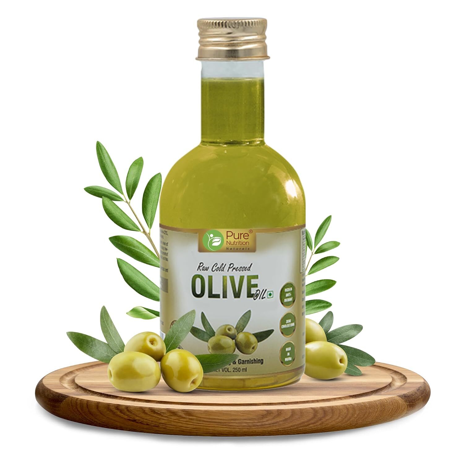 Aceite De Oliva Virgen Extra Prensado En Frío Pure Nutrition 250Ml