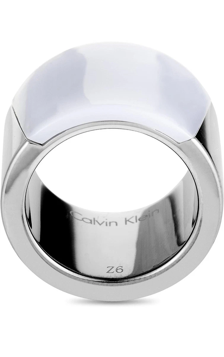 Calvin klein cheap silver ring