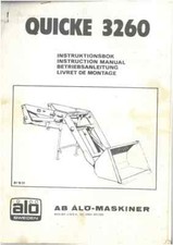 Quicke 3260 Loader Operators Manual