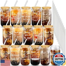 Lemosae 16 Set Employee Appreciation Gifts Thank You Gifts 16 oz Can Shaped B