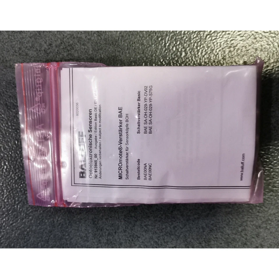 1PC NEW BALLUFF BAE SA-OH-029-YP-S75G BAE00NC sensor DHL SHIPPING - Image 2 of 2