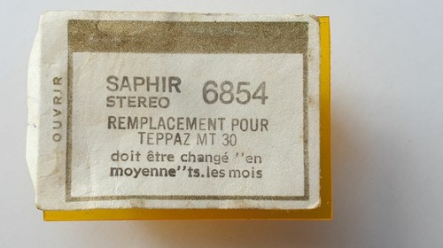 Saphir ZAPHIRA N° 6854 - Pour Platine Vinyle - Neuf - TEPPAZ