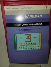 Hangman TI-99/4A Game Part No. PHM3037 - Original Ready For Action