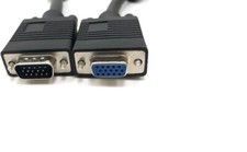 VGA 50 ft HD15 M/F W/Ferrite Male Female Cable