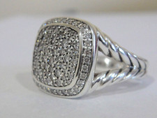 1875 DAVID YURMAN SS 11mm ALBION PAVE DIAMOND RING.