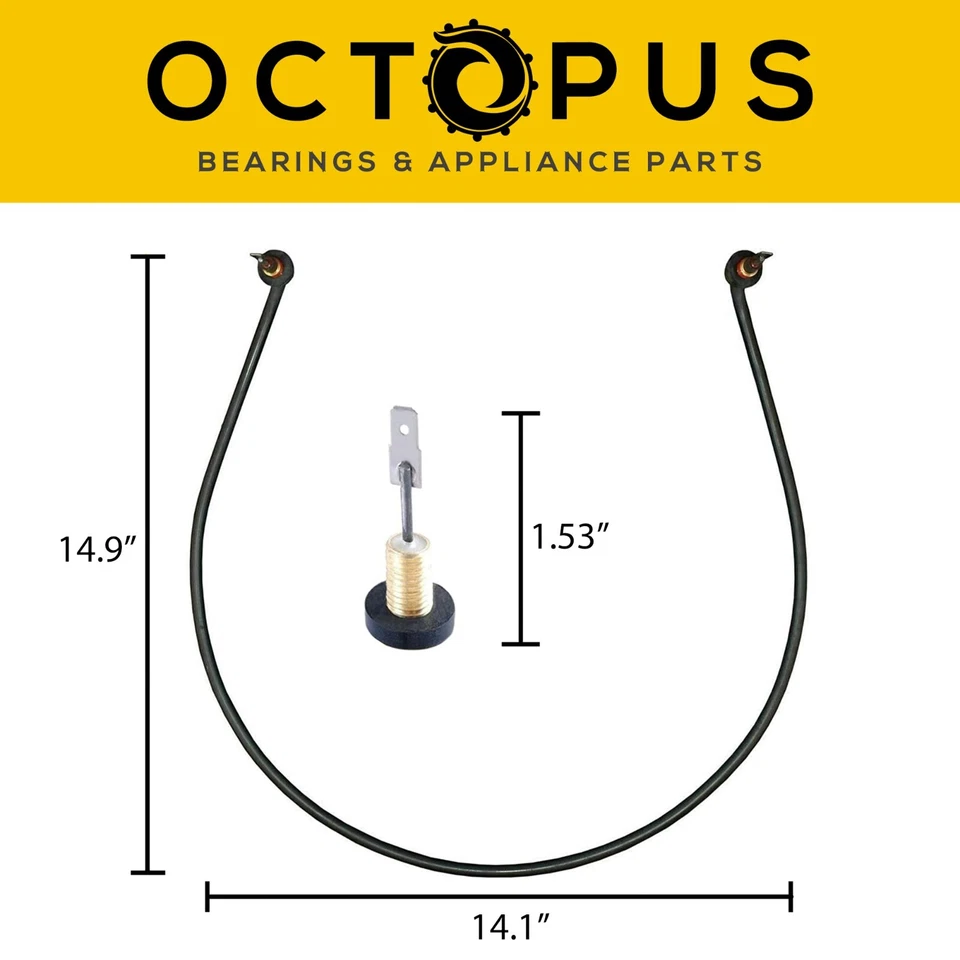 W10518394 Whirlpool 洗碗机 加热元件 AP5690151, W10134009, PS860087 — 第 2/4 张图片