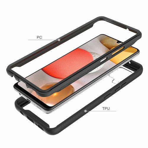 For Samsung Galaxy A53 5G Clear Dual Layer Rugged Bumper Frame Hybrid Case Cover - Picture 5 of 41