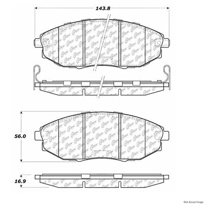 Centric Front Disc Brake Pad for 04-06 Suzuki Verona (105.10310)