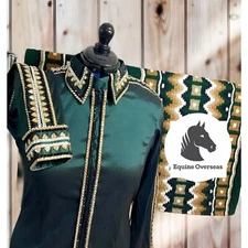 Western Showmanship Horsemanship Pleasure Show Shirt and Matching Show pad 34x40