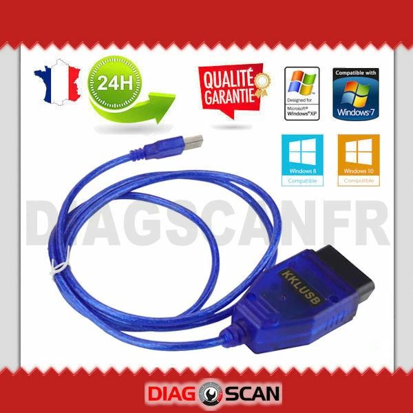 Interface KKL USB COM pour VCDS Lite 409.1 compatible avec (VW AUDI SEAT SKODA)