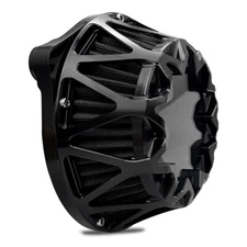 Black Cross Air Cleaner Filter For Harley Softail Slim Dyna FXDB Fat FXDF 00-15