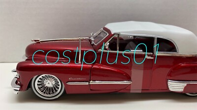 JADA STREET LOW 1947 CADILLAC SERIES 62 1:24 RED WITH WHITE TOP | eBay