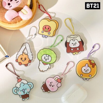 BTS BT21 Official Authentic Goods Acrylic Keyring BAKERY SHOP Ver + Tracking Num