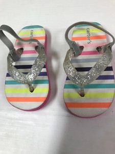 Zapatillas Flip Flop Tong Carters Para Niñas Con Diseño A Rayas Talla 5-6 |  eBay