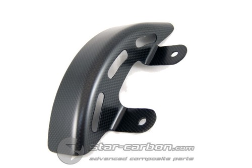 PARACATENA POSTERIORE FIBRA CARBONIO DUCATI DIAVEL FINITURA OPACA - Picture 2 of 3