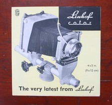 LINHOF COLOR SALES BROCHURE, SIX PAGE, WITH PRICE LIST/185463