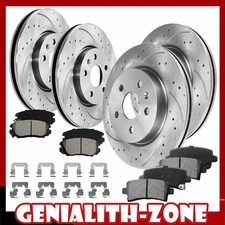 Front and Rear Brake Rotors & Pads for Chevy Impala Buick LaCrosse 2015 Regal V6