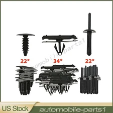 78pcs Full Fender Flare Hardware Clips Fasteners For 2007-2018 Jeep Wrangler JK