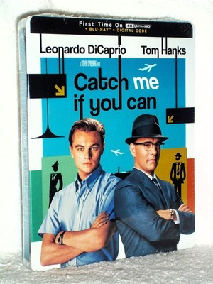 Catch Me If You Can (4K/Blu-ray, 2025, STEELBOOK) NEW Leonardo DiCaprio comedy