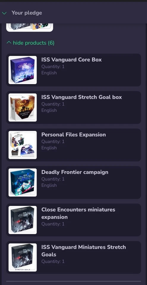 ISS Vanguard Dreadnaught Pledge (juego todo incluido) + cajas de sección - nuevo y sellado Foto 4 de 4