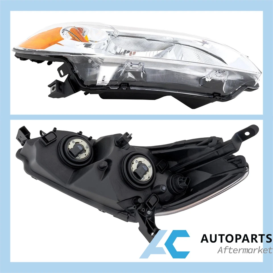 For 2009-2012 TOYOTA MATRIX Pair Headlight Assembly Headlamp Left Right Chrome Foto 3 de 4