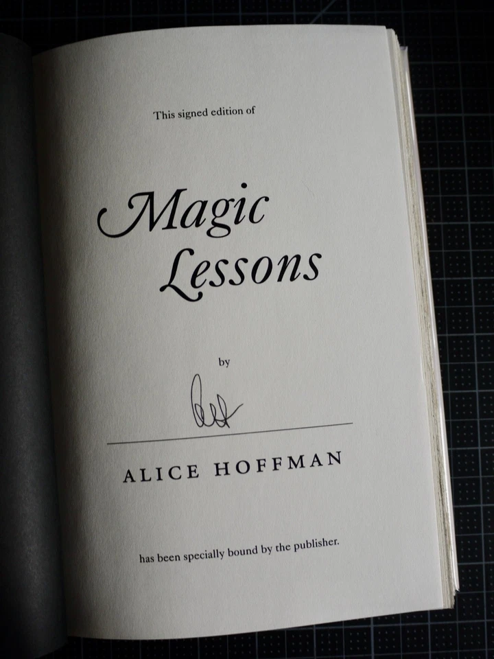 Magic Lessons by Alice Hoffman  SIGNED 1ST ED/1ST PRINTING.  Unread Foto 2 de 4