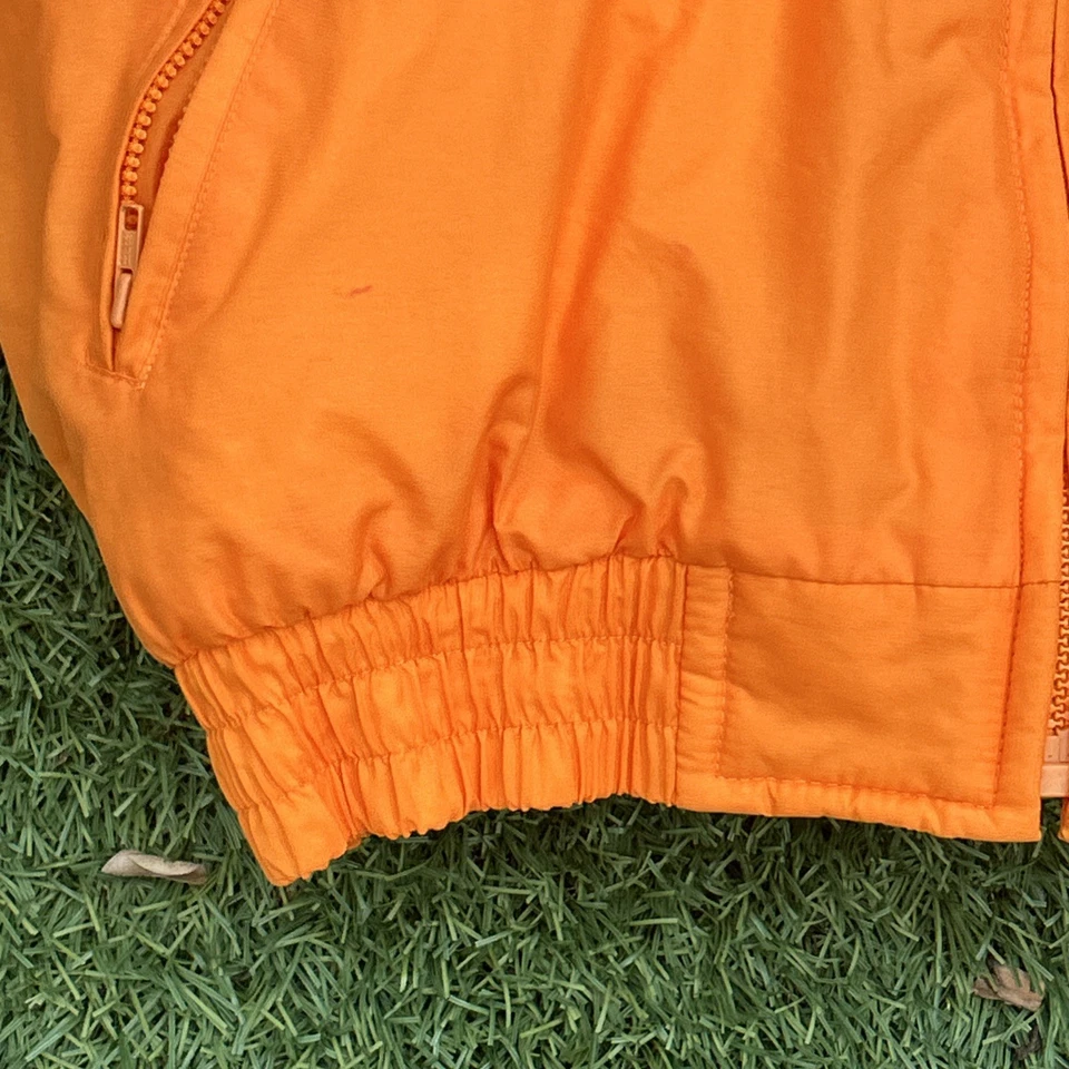 Vintage University of Tennessee logo athletic puffer jacket zip up large orange - Image 4 of 4