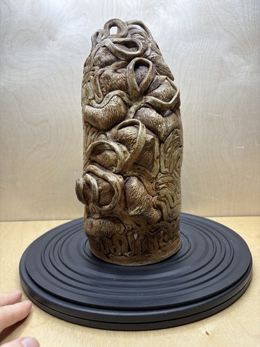 Vintage Brutalist MCM Coil Pottery / Sculpture Art ~ 12" H - Picture 3 of 14