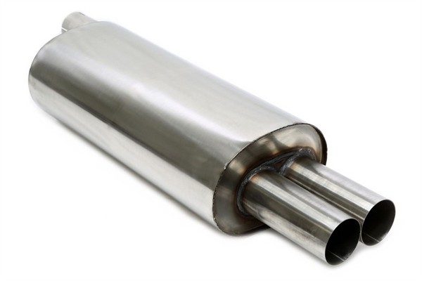 TA Technix EndschalldäMpfer 2X76Mm Rundscharf Edelstahlanlage Evoe466A-Xx-image