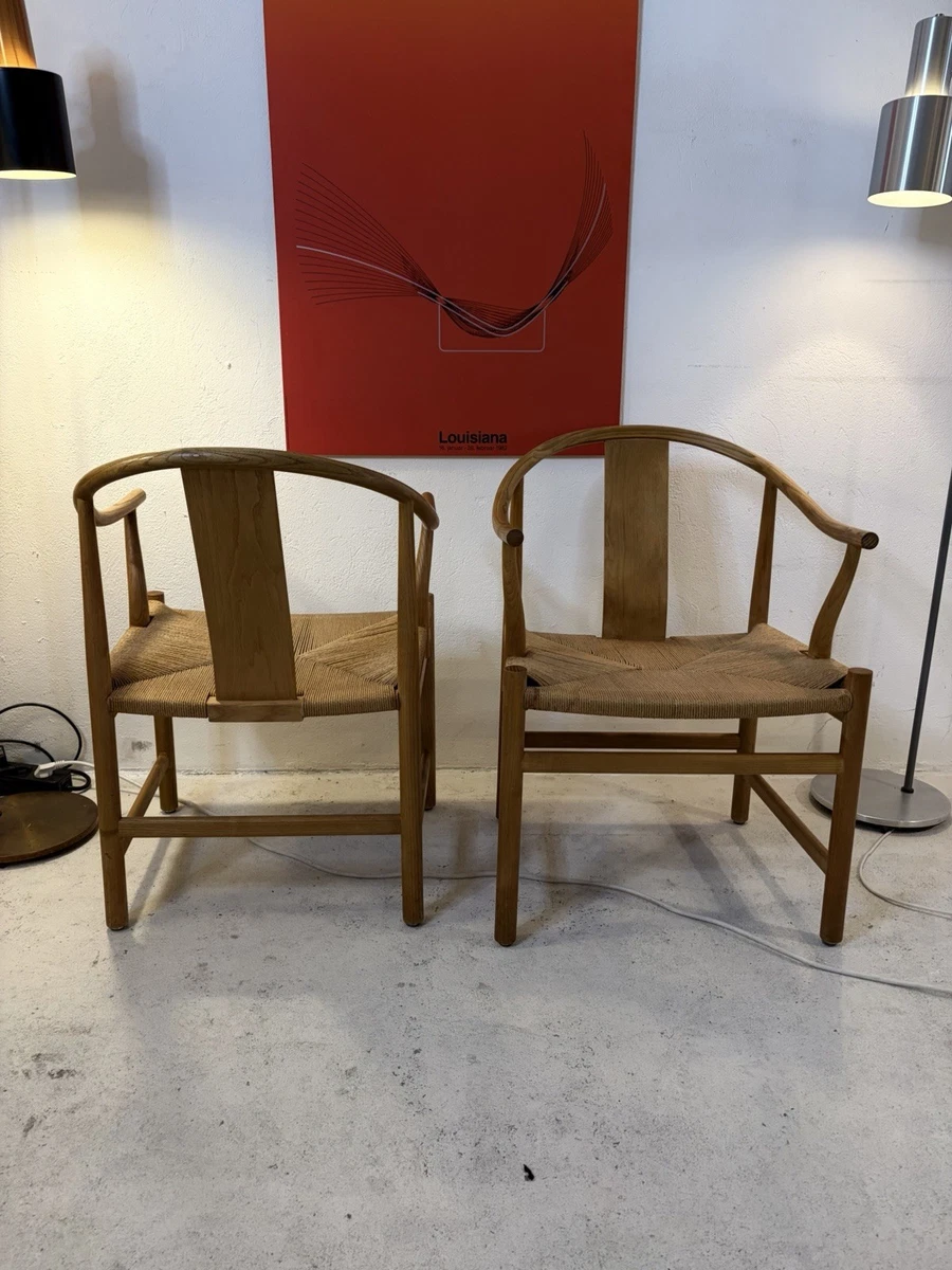 Original Vintage Hans J. Wegner PP66 PP Mobler Oak China Chair Stuhl