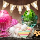 3 Meters Easter Burlap Pennant Flags Banners Rabbit Banners Garland