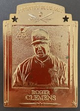 1997 Pinnacle X-Press Gold Metal Works Roger Clemens #20 Baseball Card #36/200!