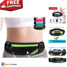 Adjustable Reflective Running Belt with Large Capacity for Active Lifestyle