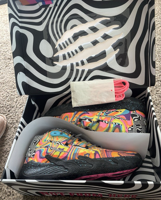 PUMA MB 03 Men s Basketball Low Top Lace-Up Sneaker Multicolor Psychedelic