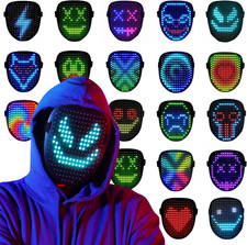 QAQ LED Light up Mask with Gesture Sensing, Kids Halloween Costumes  Toys