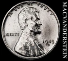 1943-D Lincoln Wheat Cent- Re-Processed- Scarce High Grade- No Reserve #K262