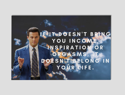 The Wolf of Wall Street Jordan Belfort Quote Giclee Print Poster 11x17 Wall Art