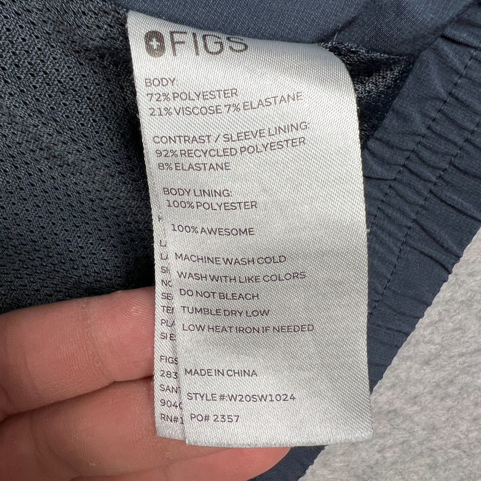 FIGS Sydney Scrub Jacket Performance Stretch Zip … - image 5