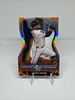 2026 Topps Bowman Chrome Jackson Chourio Power Chords Die-Cut Insert Refractor