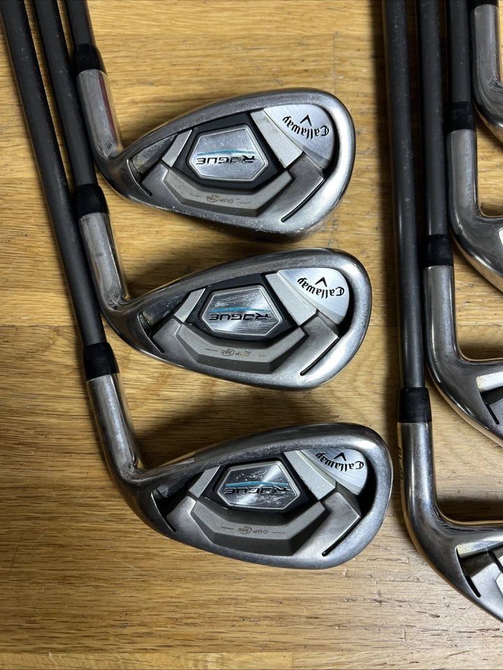 Callaway Rogue CF18 +1° Iron Set / 4 - PW / Stiff Graphite Shafts /Midsize Grips - Image 3 of 4