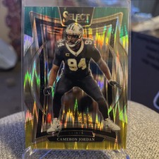 2024 Panini Select Concourse Level #16 Cameron Jordan Green and Yellow Prizm 